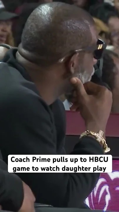 Coach Prime pulls up to HBCU game to watch daughter play